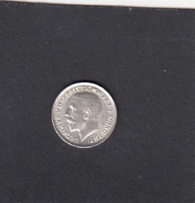 Beschrijving: 3 Pence  GEORGIUS V 